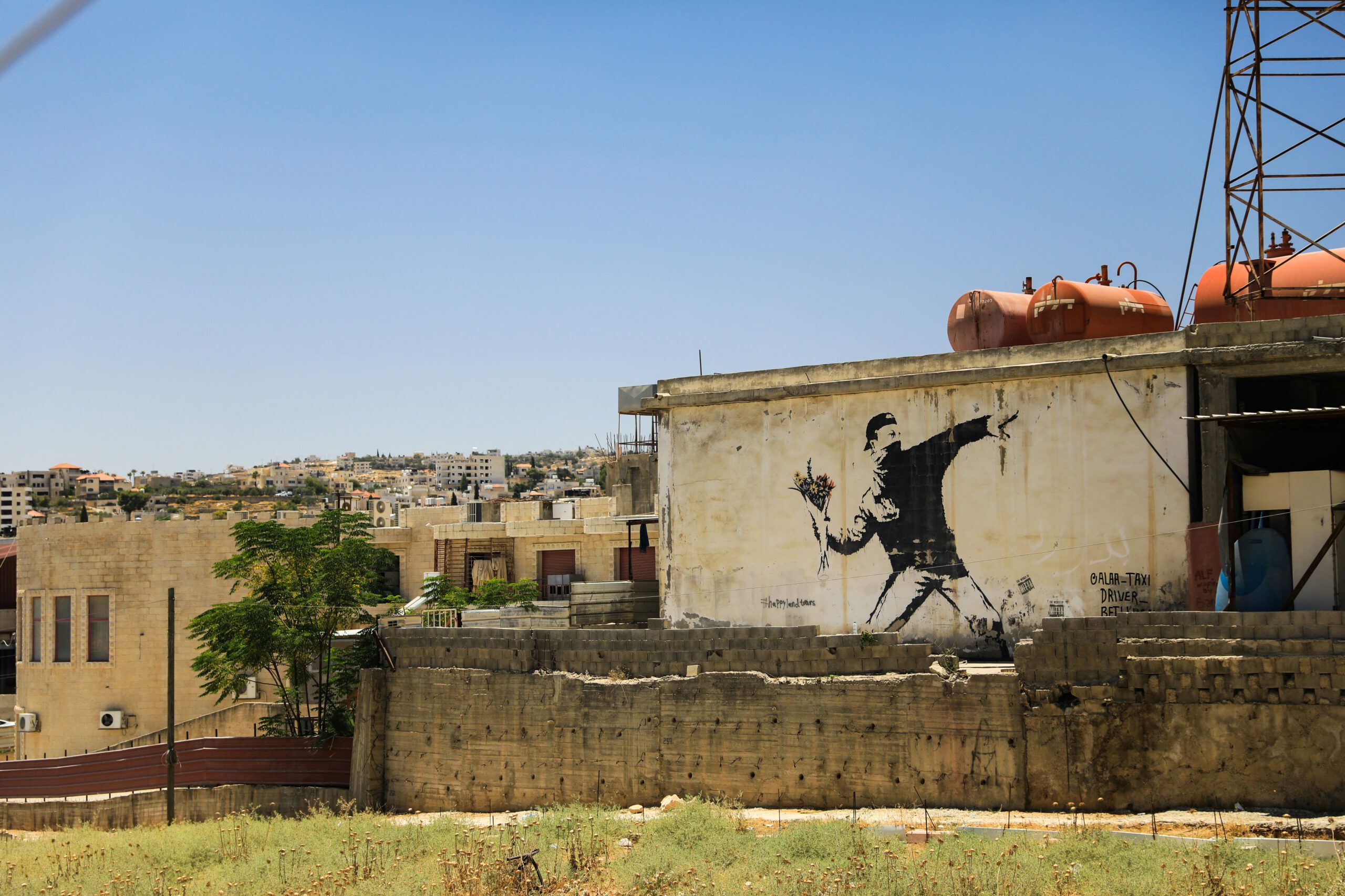 Street art in a Palestinian city.